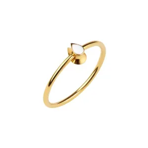 Orbit Infinity Drop Gold Plated Ring