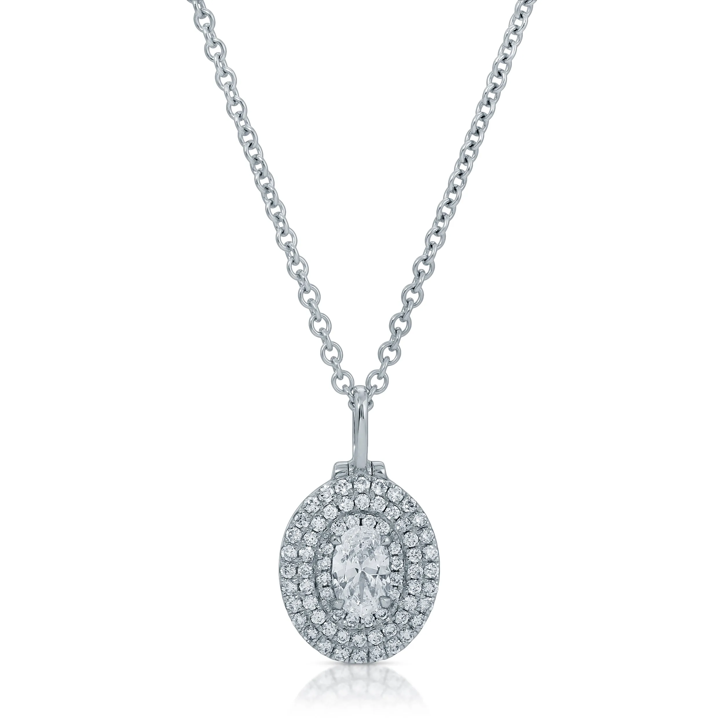 OVAL SHAPED DIAMOND LOULOU LOCKET Anita Ko
