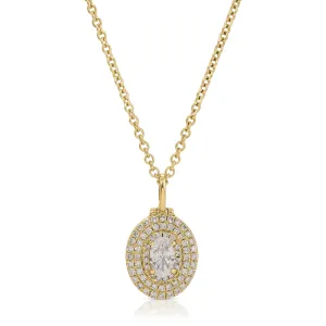 OVAL SHAPED DIAMOND LOULOU LOCKET Anita Ko