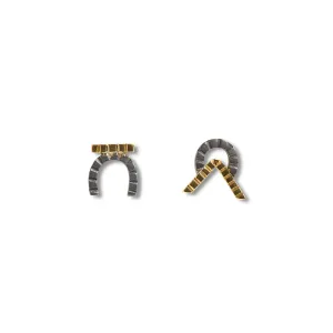 Oxidised Symbol Studs Pieces of Eight