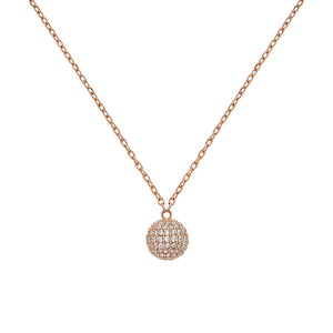 Pavé Crystal Pendant Necklace Rose Gold Daniel Wellington
