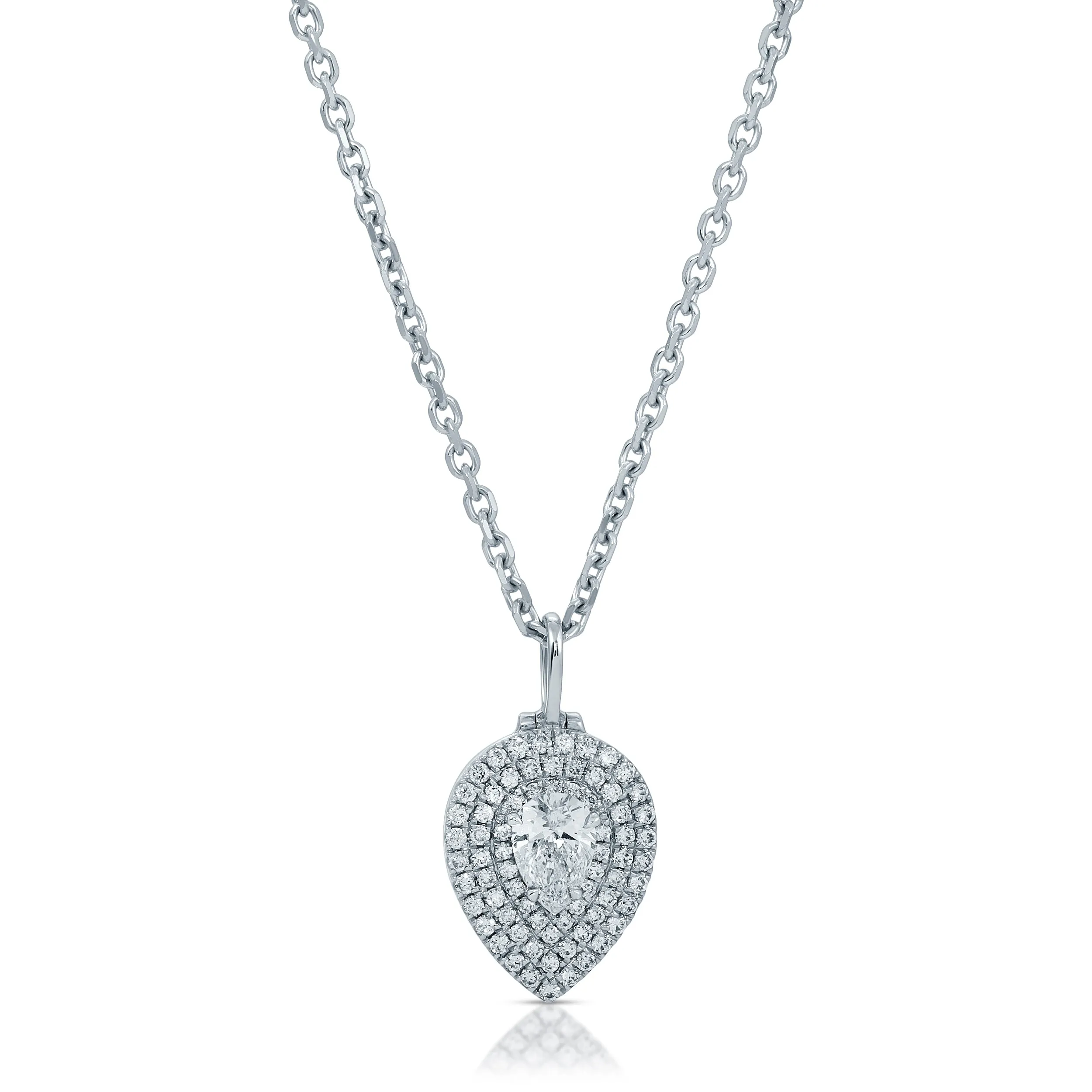 PEAR SHAPED DIAMOND PAVE LOULOU LOCKET Anita Ko