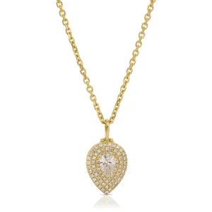 PEAR SHAPED DIAMOND PAVE LOULOU LOCKET Anita Ko