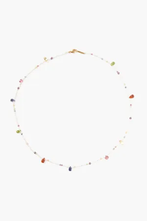 Pearl and Gemstone Necklace ~ Multi