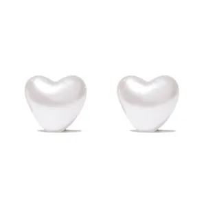 Pearl Heart Studs