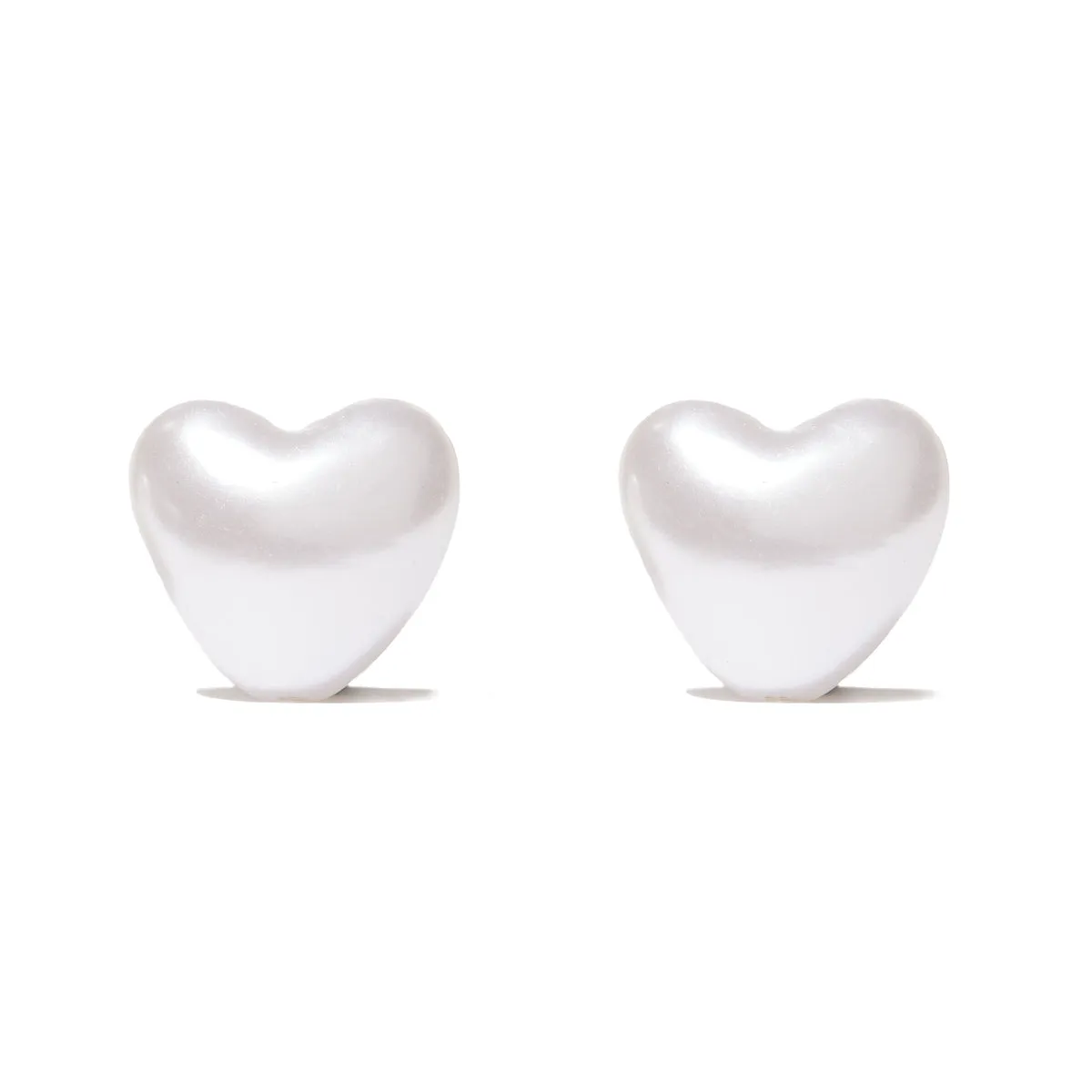 Pearl Heart Studs