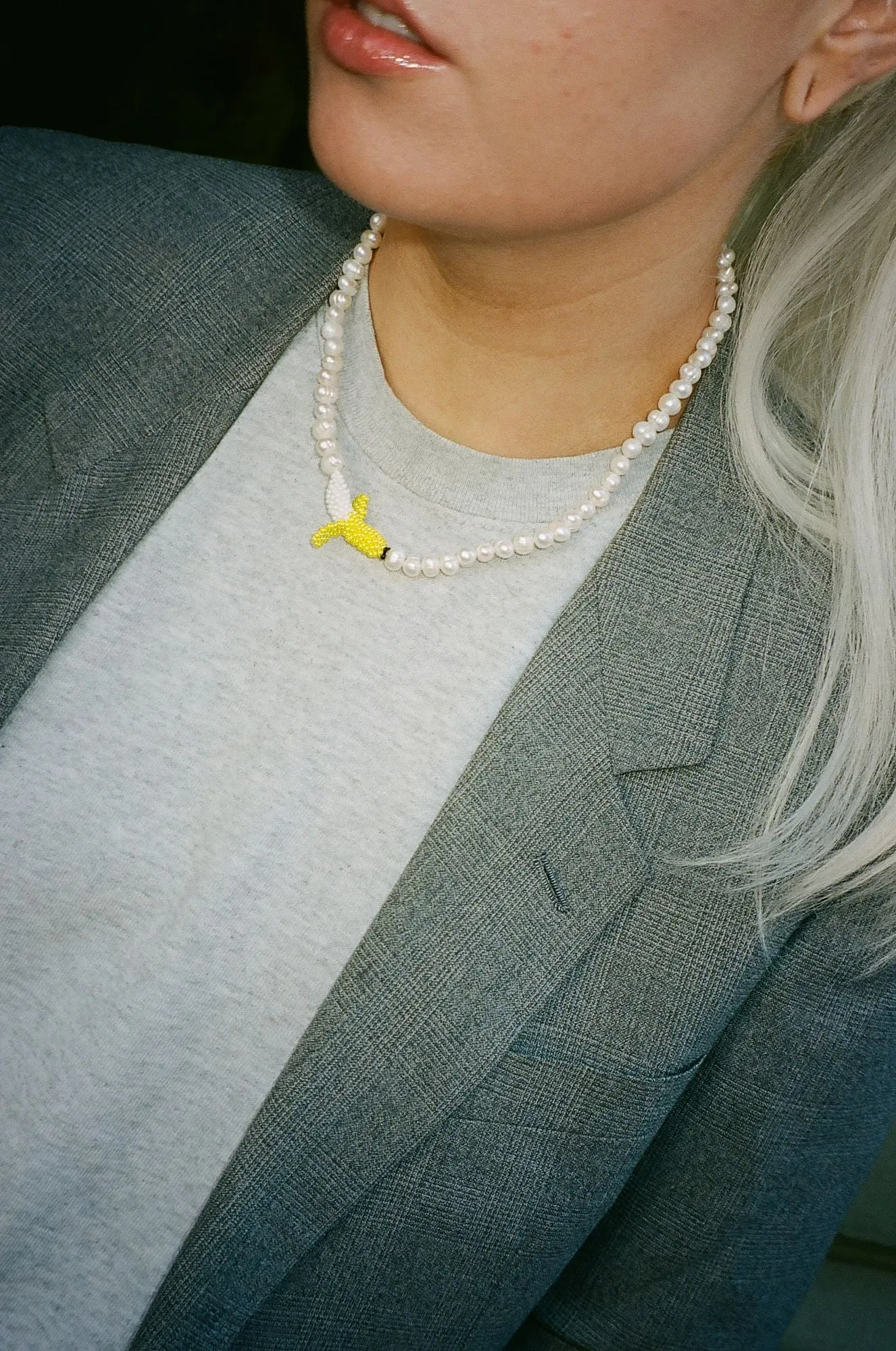 Pearly Banana Necklace