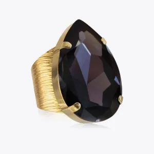 Perfect Drop Ring / Graphite Caroline Svedbom