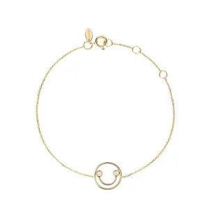 PETIT Belle 14K Gold Bracelet w. Diamond