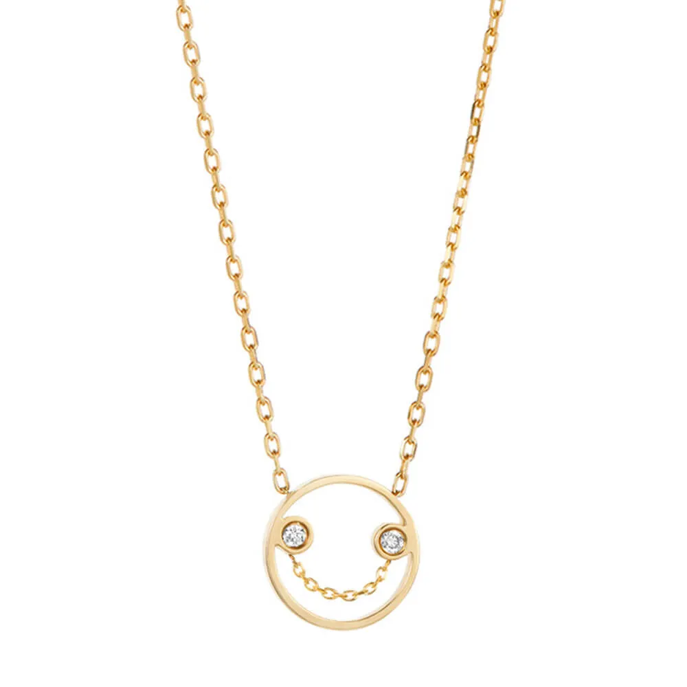 PETIT Belle 14K Gold Necklace w. Diamond