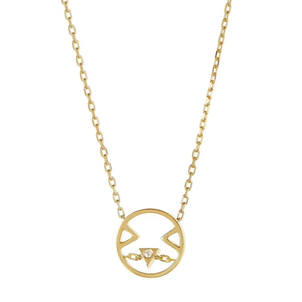 PETIT Joy 14K Gold Necklace w. Diamond