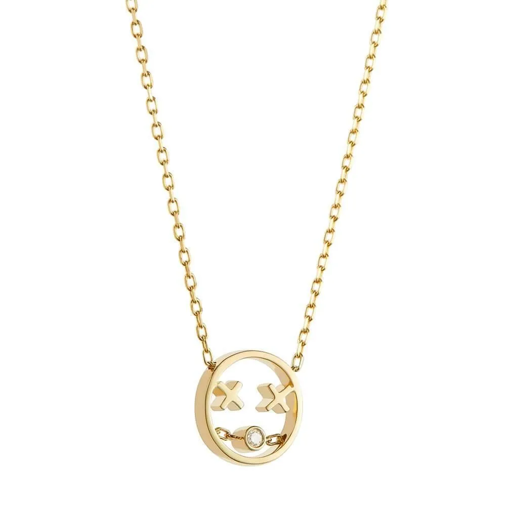 PETIT Kay 14K Gold Necklace w. Diamond