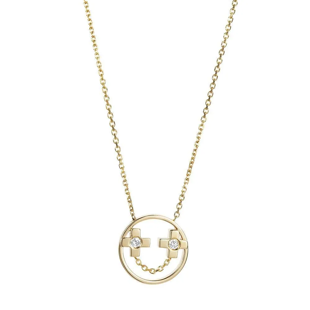 PETIT Rae 14K Gold Necklace w. Diamond