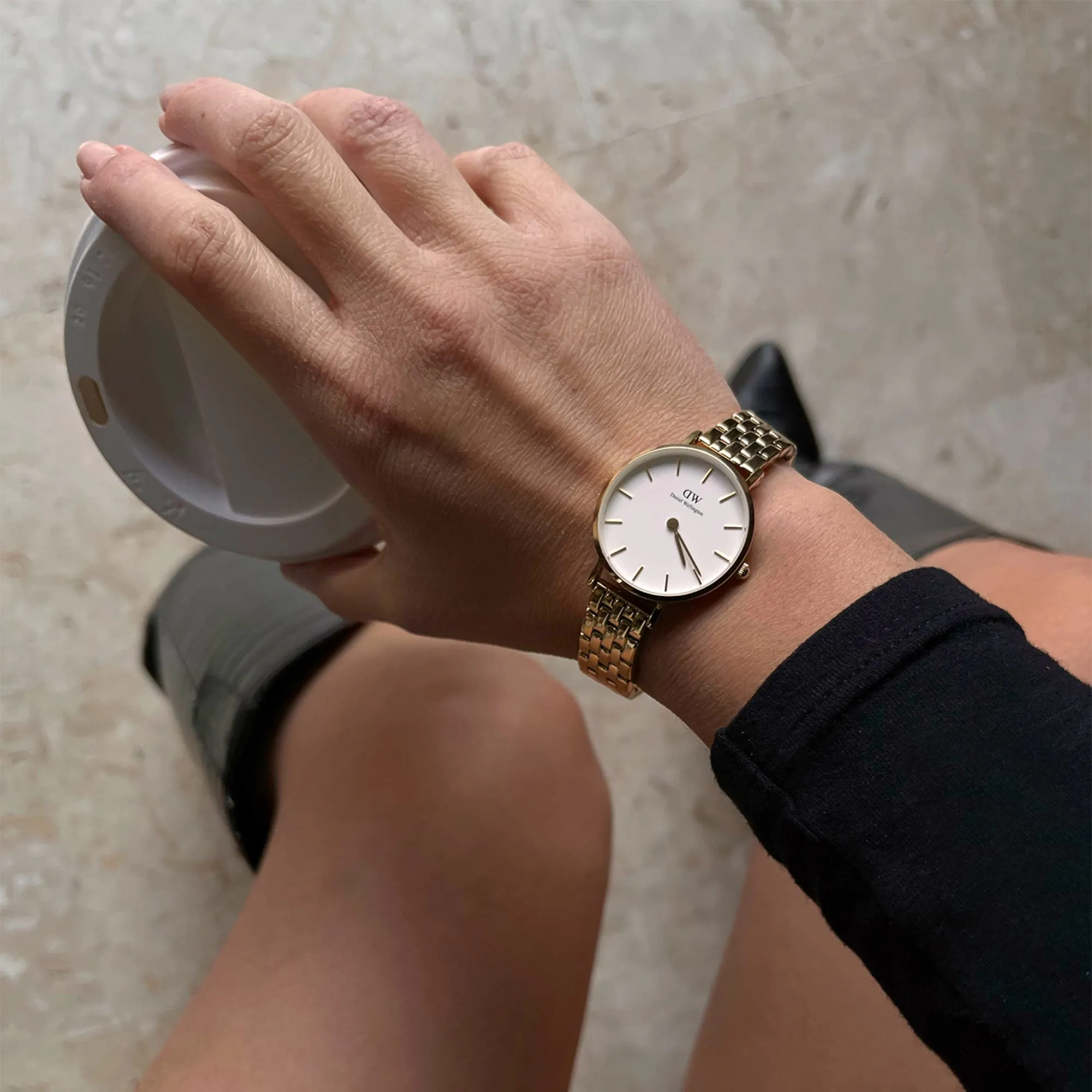 Petite 5-Link Evergold Daniel Wellington