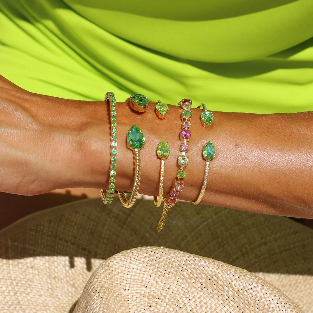 Petite Drop Bracelet / Citrus Green Caroline Svedbom