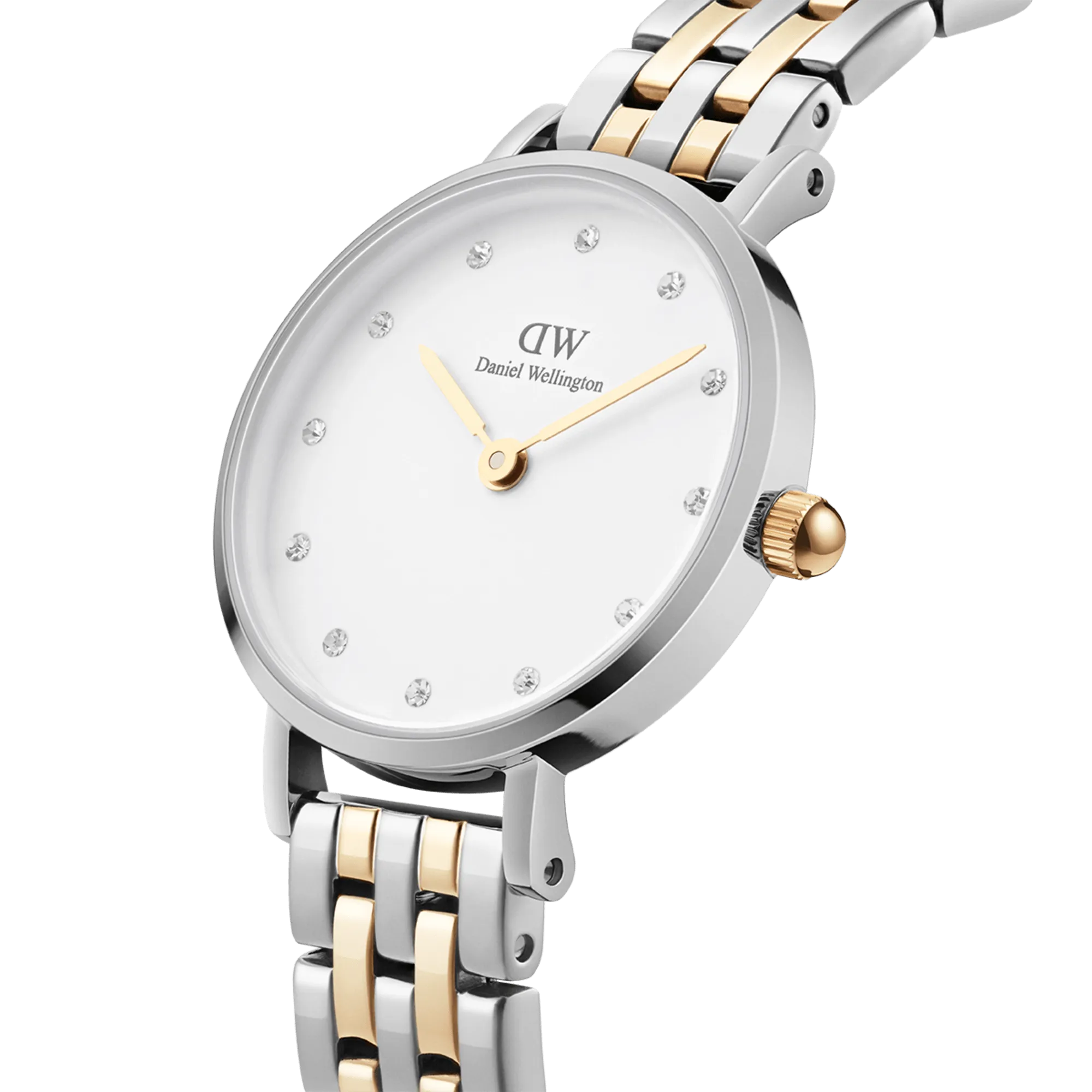 Petite Lumine 5-link two-tone Silver Daniel Wellington