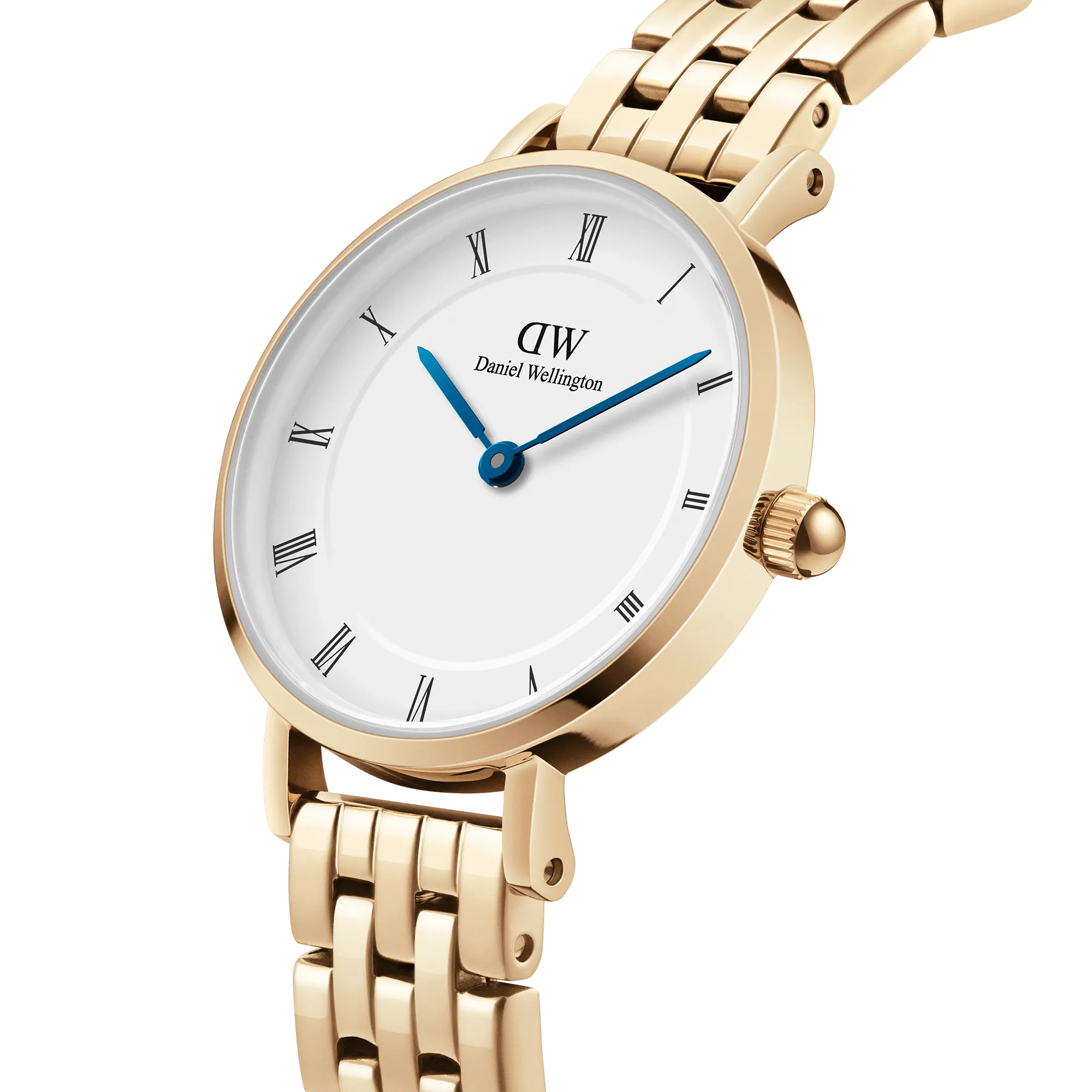 Petite Roman Numerals 5-Link Gold Daniel Wellington