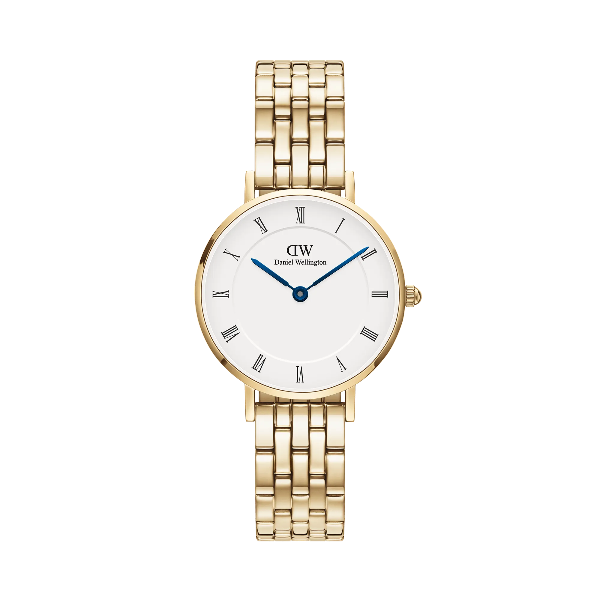 Petite Roman Numerals 5-Link Gold Daniel Wellington