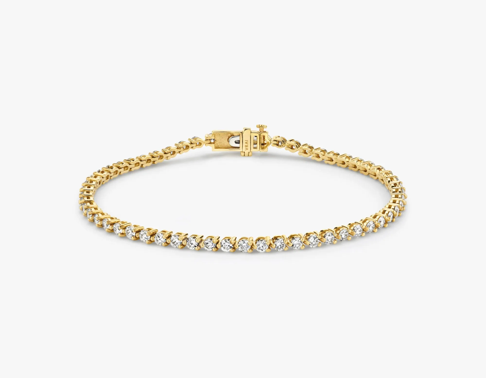 Petitie 14K Gold Tennis Bracelet w. Lab-Grown Diamonds