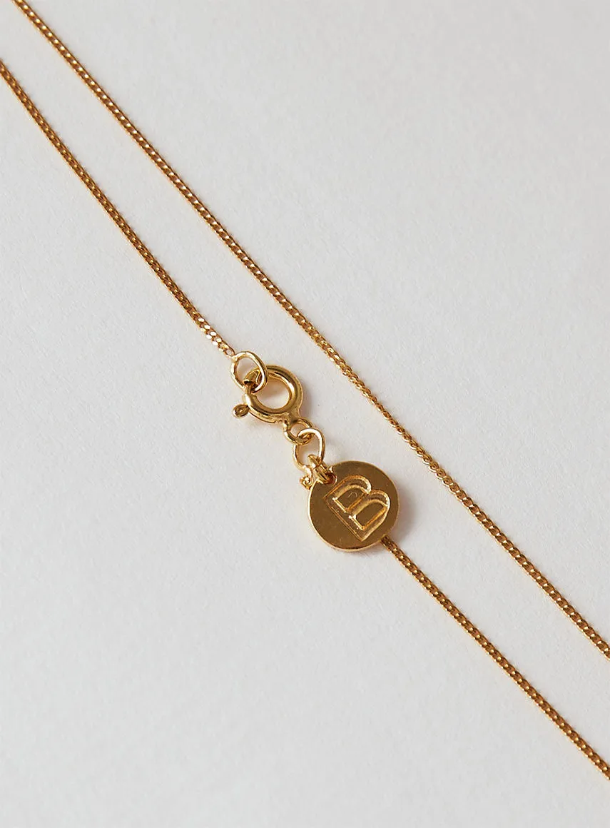 Plain 14K Gold Plated 45 cm Necklace