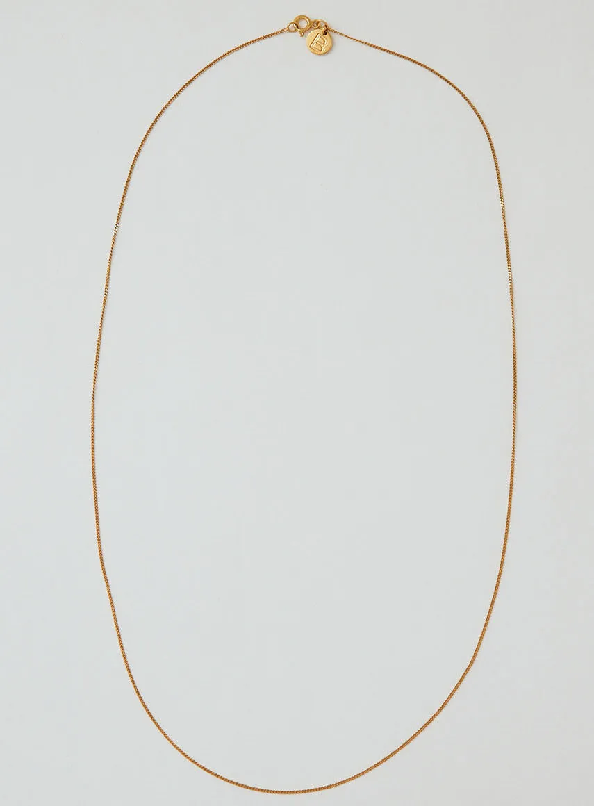 Plain 14K Gold Plated 50 cm Necklace