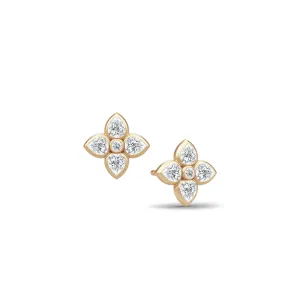 Poem 14K Gold Earring w. Topaz
