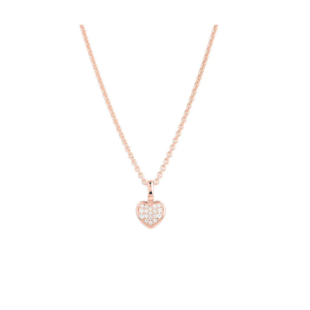 Prima Donna 18K Rosegold Pendant w. 18 Diamonds