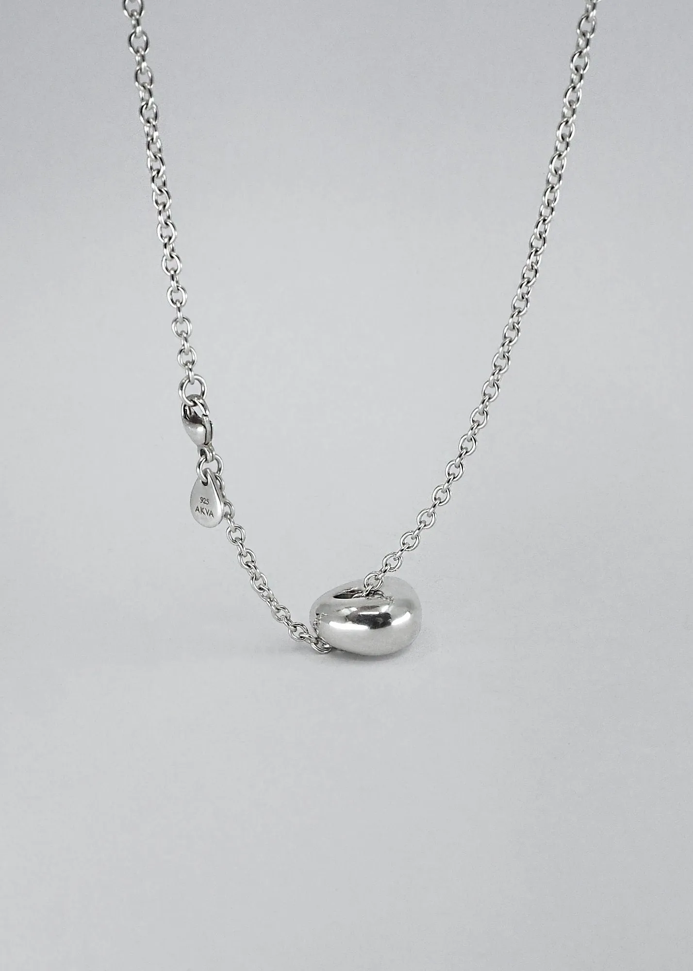 Puka Drop Silver Necklace