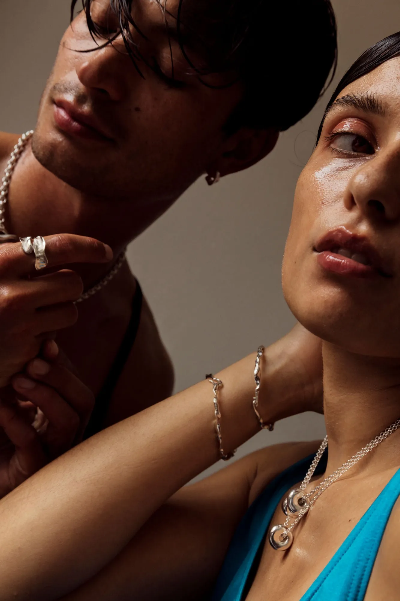 Puka Wave Silver Necklace