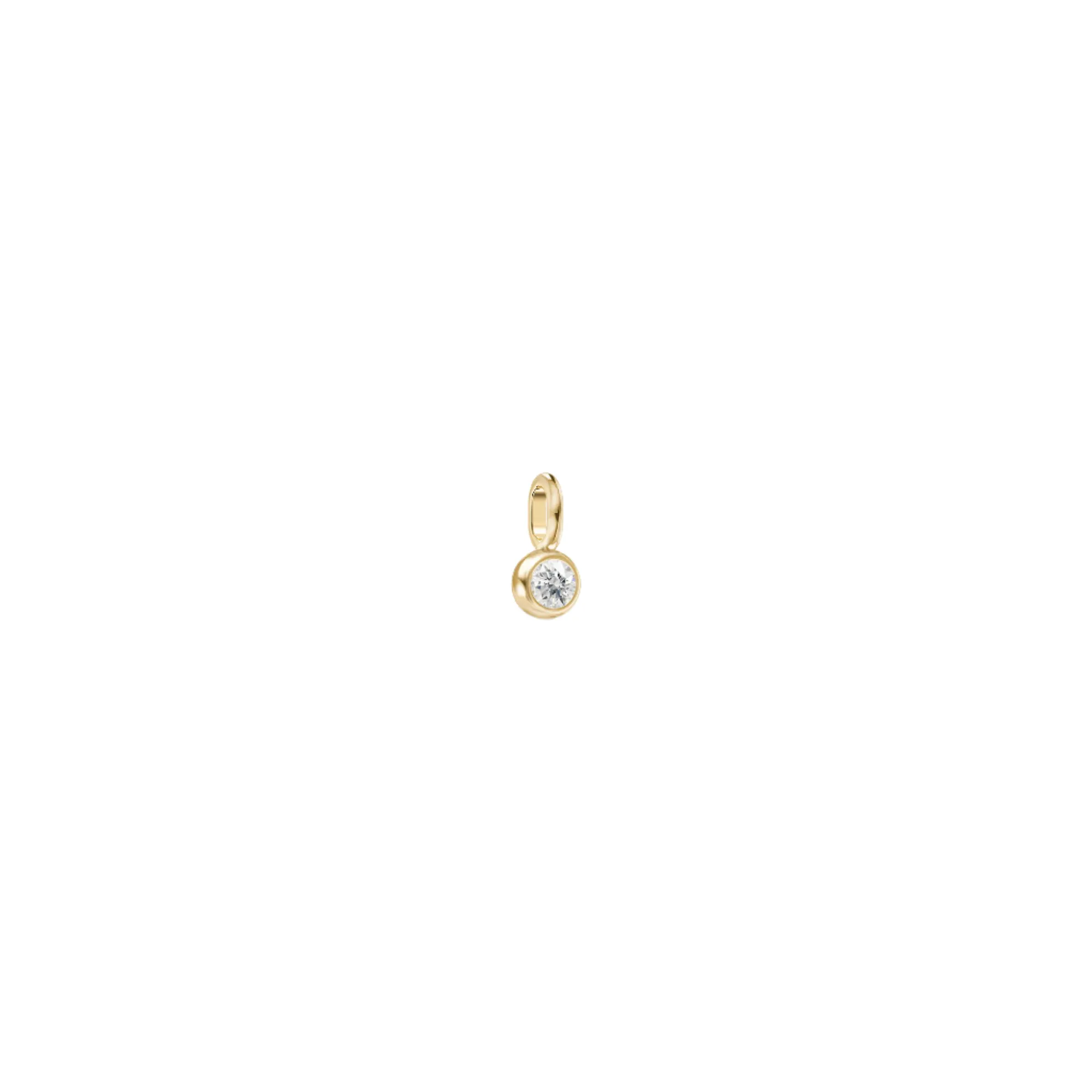 Purity 14K Gold Pendant w. Diamond