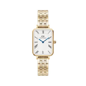 Quadro Roman Numerals 5-Link Gold Daniel Wellington