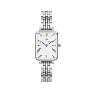 Quadro Roman Numerals 5-Link Silver Daniel Wellington