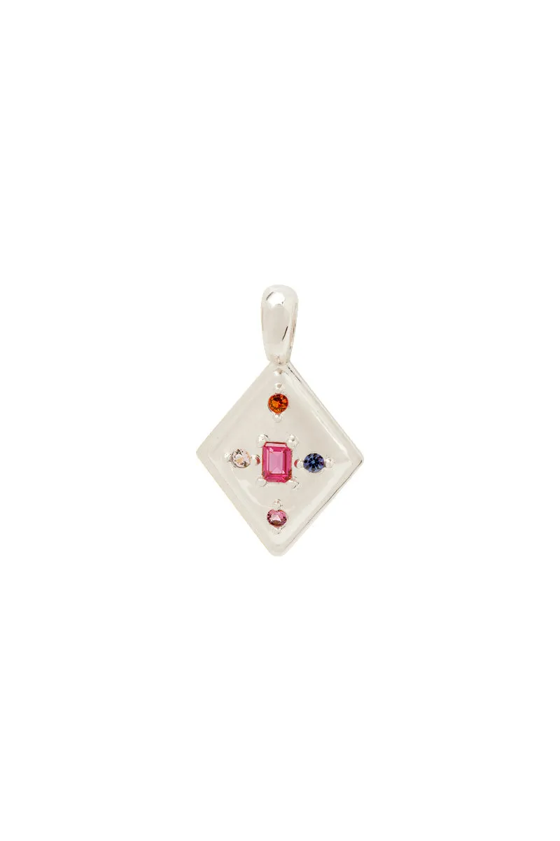 Radiant Stone Necklace Silver Wildthings Collectables