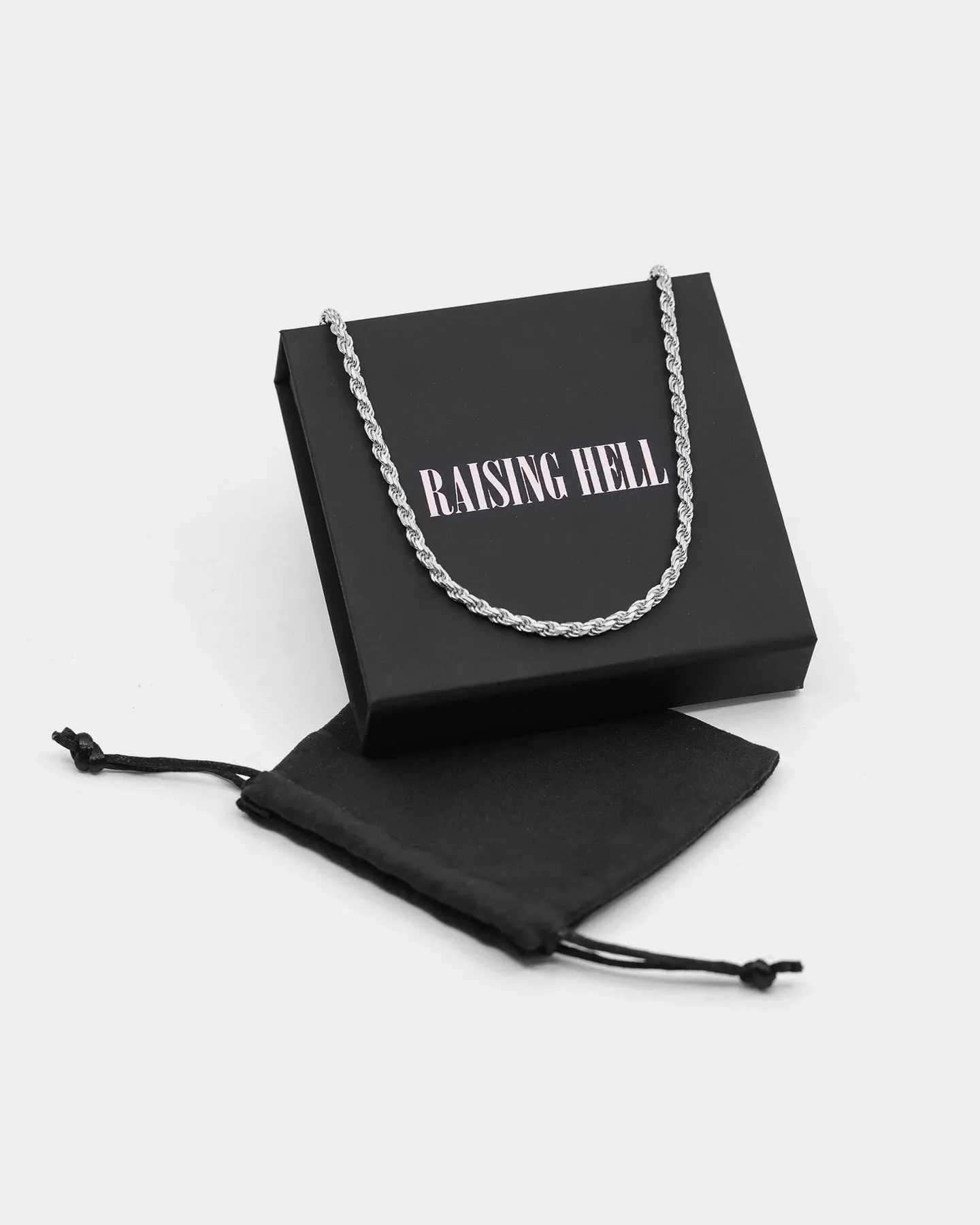 Raising Hell Women's 14" 4mm Rope Chain Choker Sterling Silver