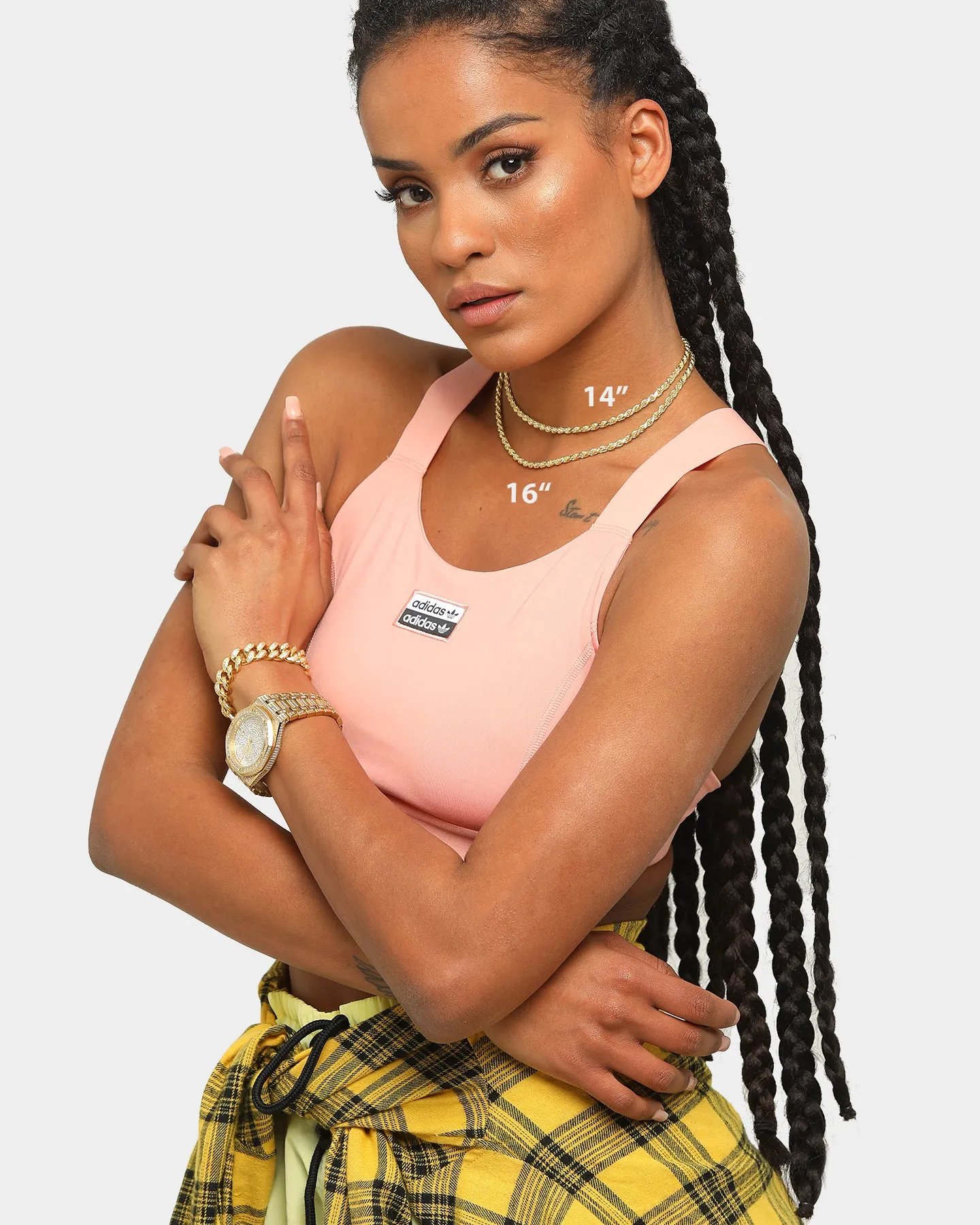 Raising Hell Women's 16" 4mm Rope Chain Choker 18K Gold Vermeil