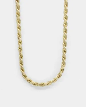 Raising Hell Women's 16" 4mm Rope Chain Choker 18K Gold Vermeil