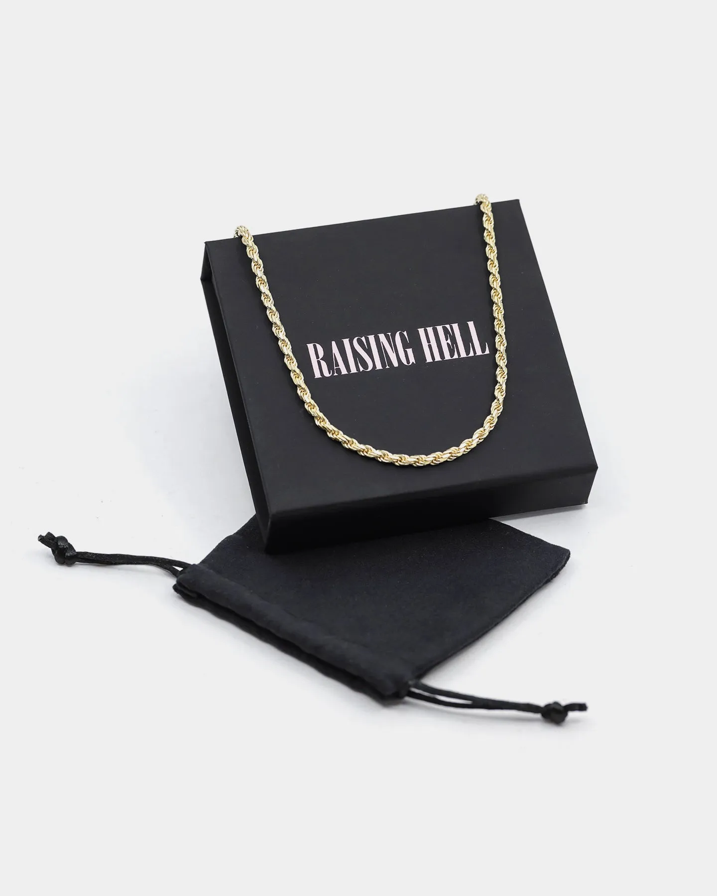 Raising Hell Women's 4mm 14" Rope Chain Choker 18K Gold Vermeil
