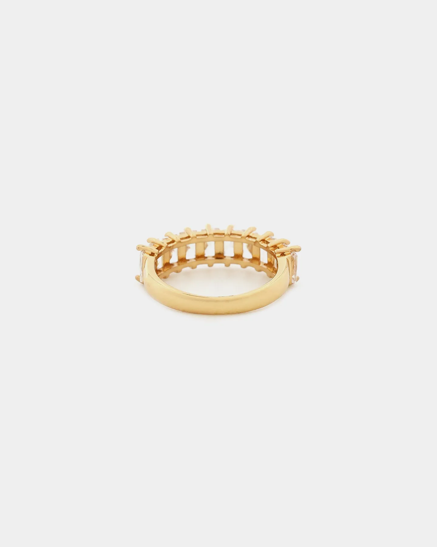 Raising Hell Women's Baquette Ring Iced Gold