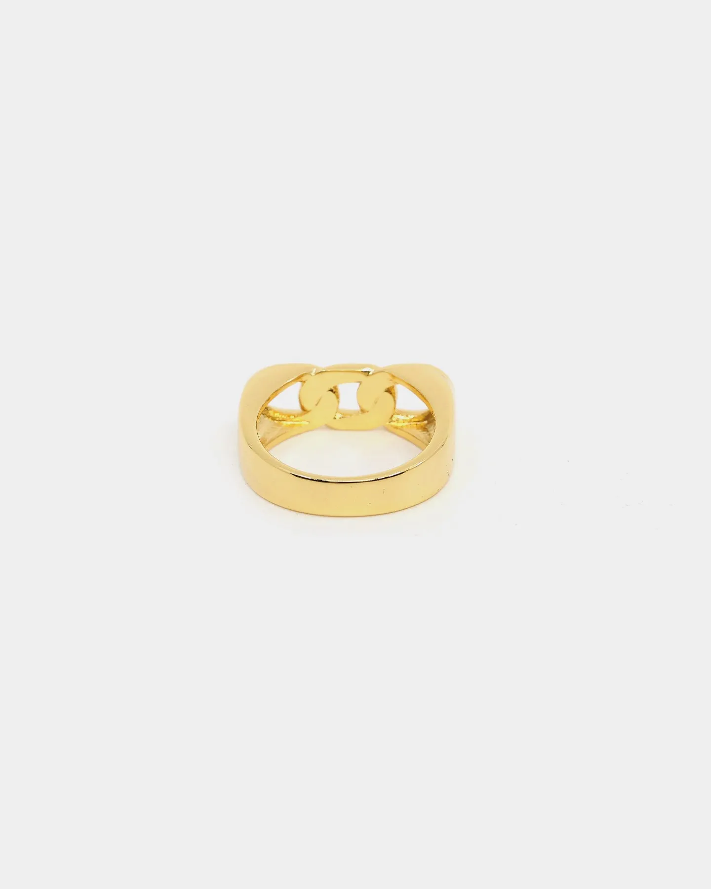 Raising Hell Women's Cuban Chain Ring Gold