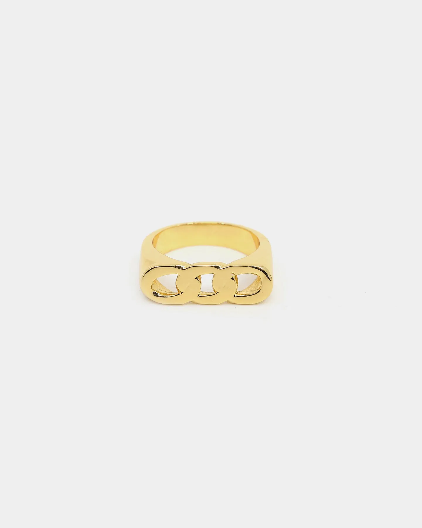 Raising Hell Women's Cuban Chain Ring Gold