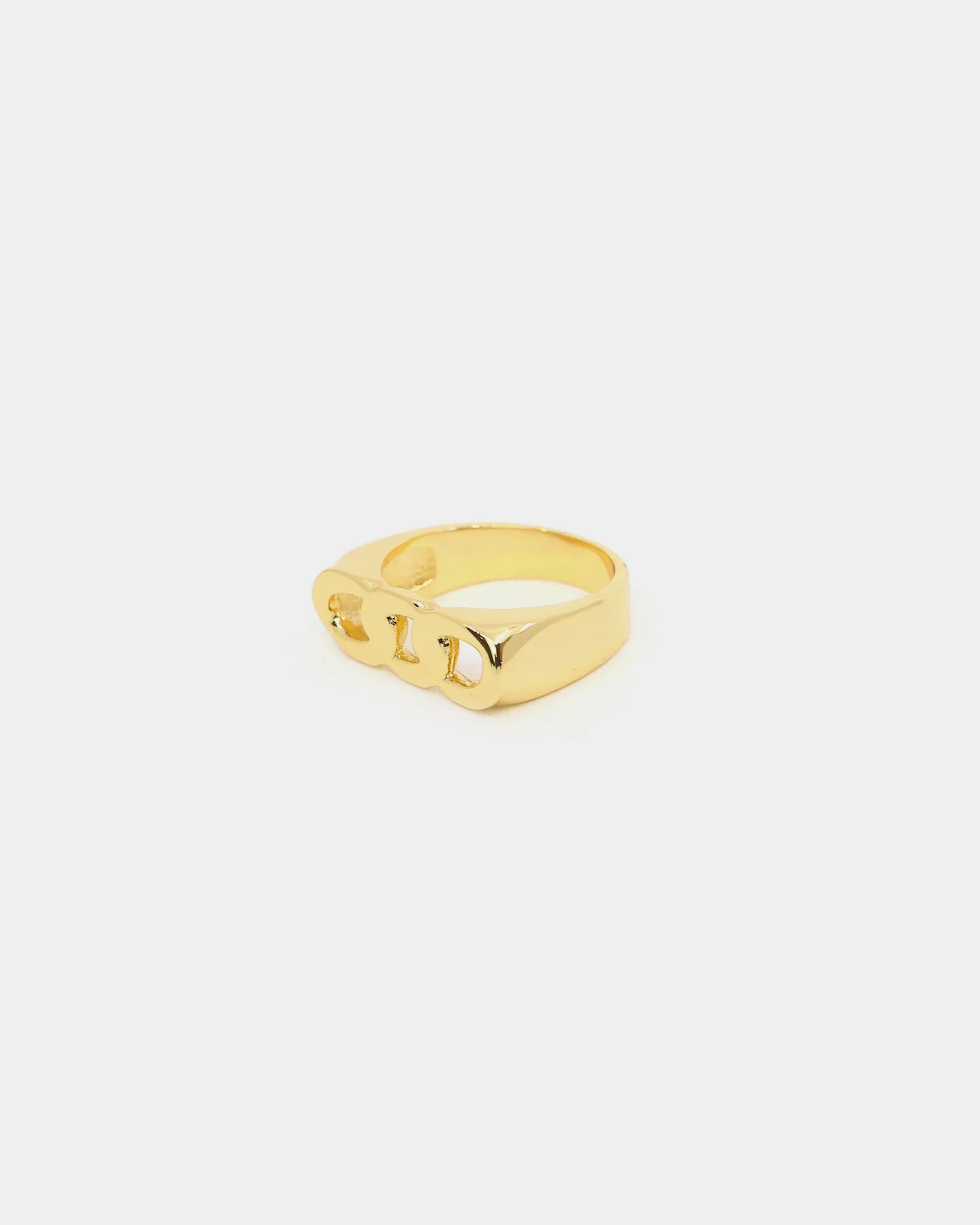 Raising Hell Women's Cuban Chain Ring Gold