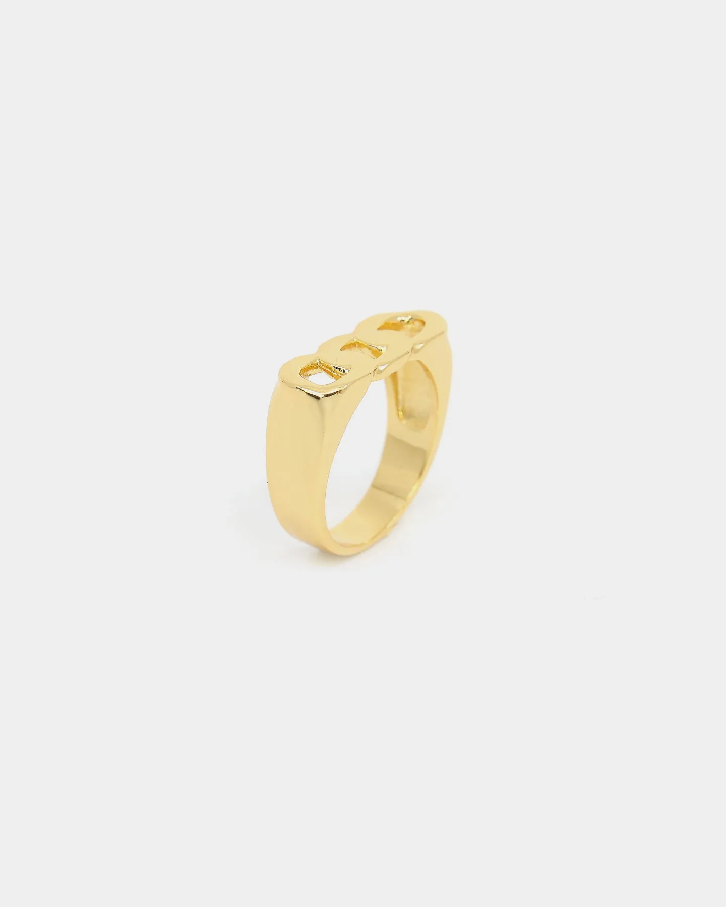 Raising Hell Women's Cuban Chain Ring Gold