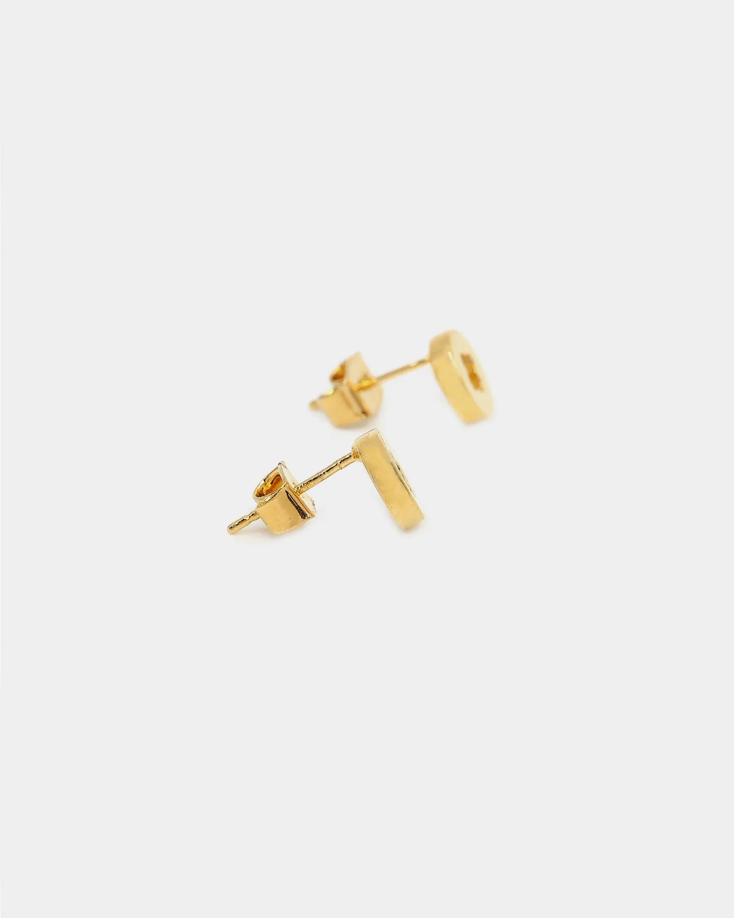 Raising Hell Women's Flower Studs Gold