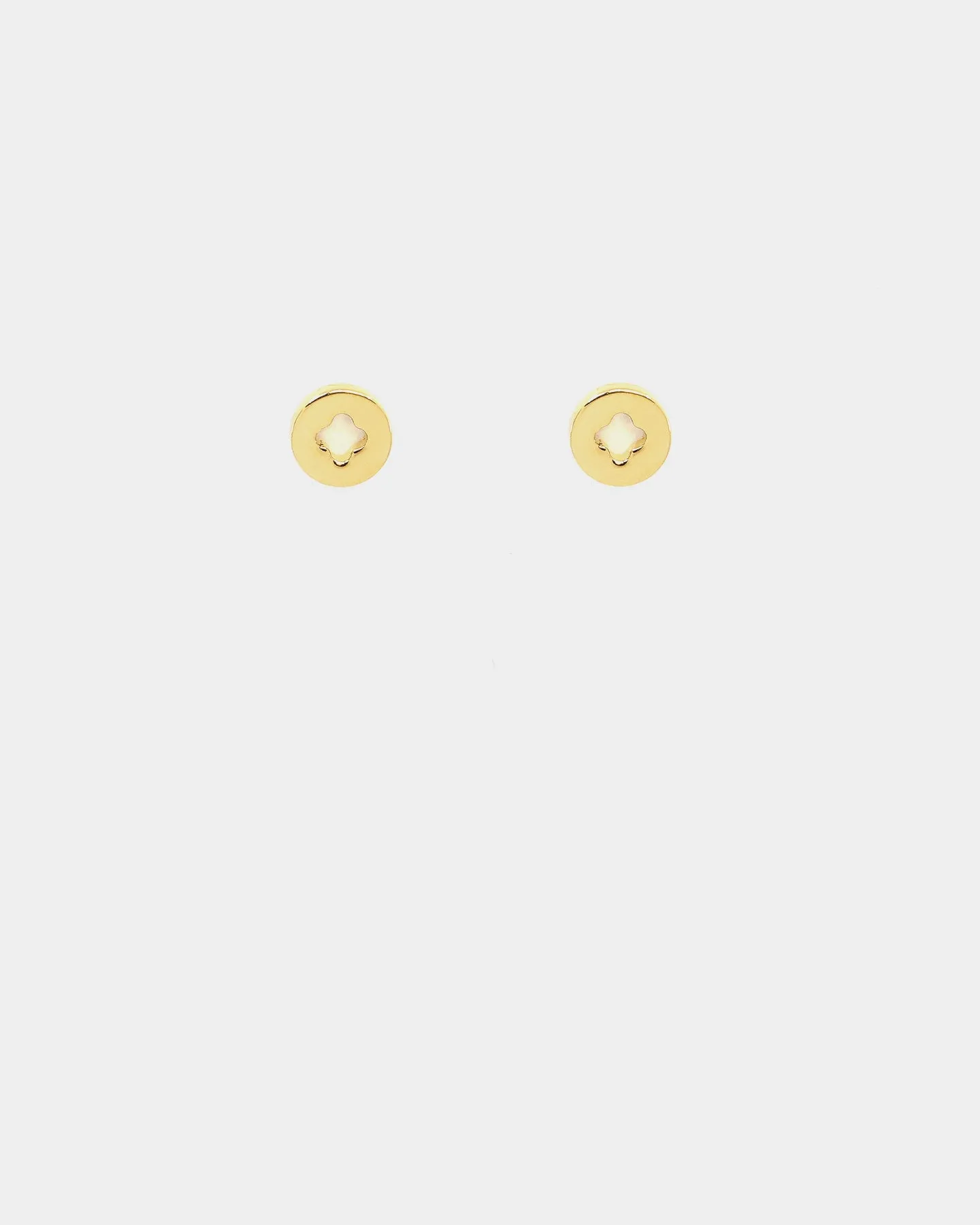Raising Hell Women's Flower Studs Gold