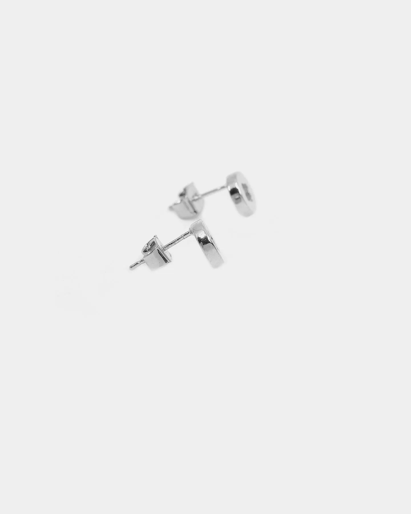 Raising Hell Women's Flower Studs White Gold