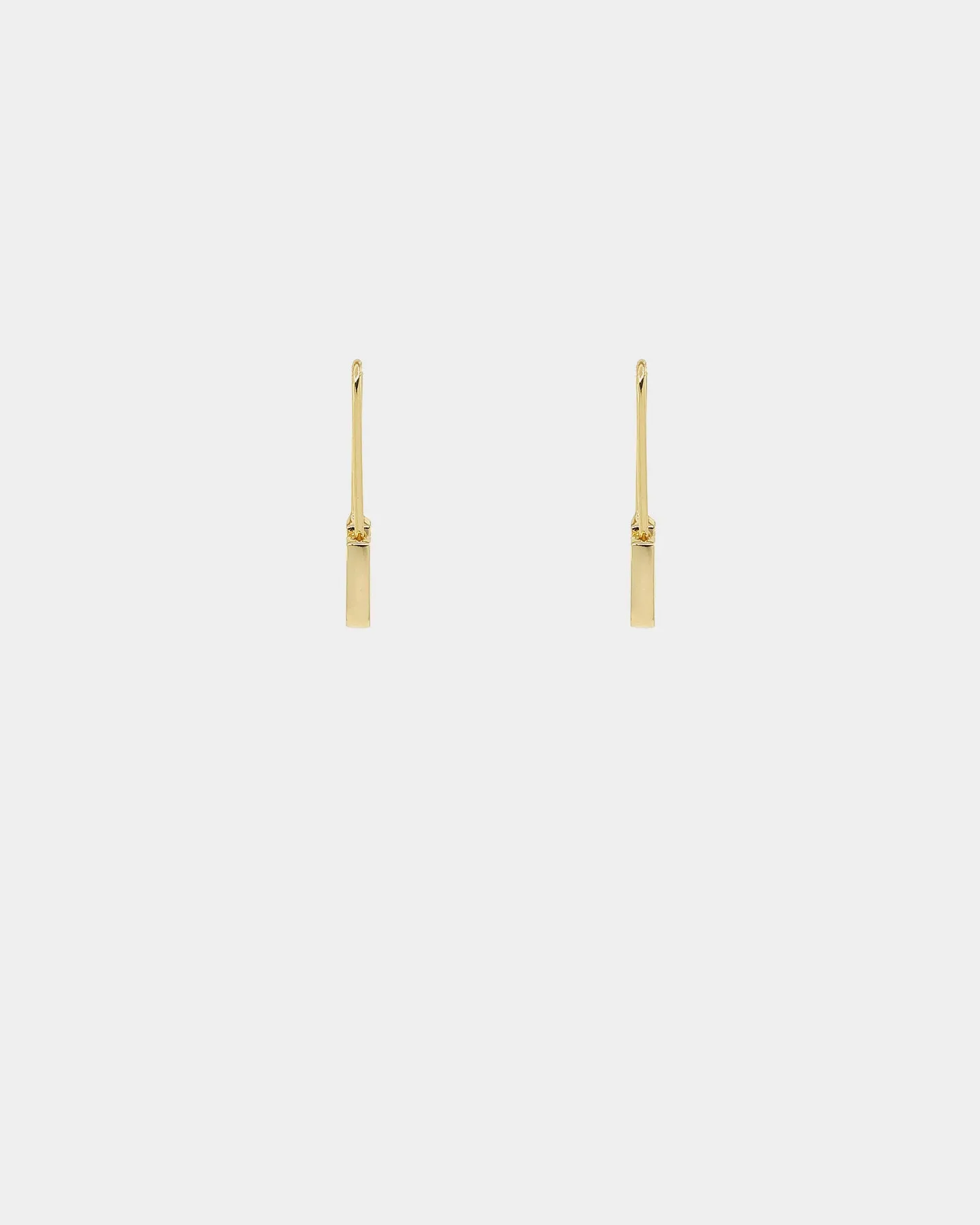Raising Hell Women's Safety Pin Earrings Gold