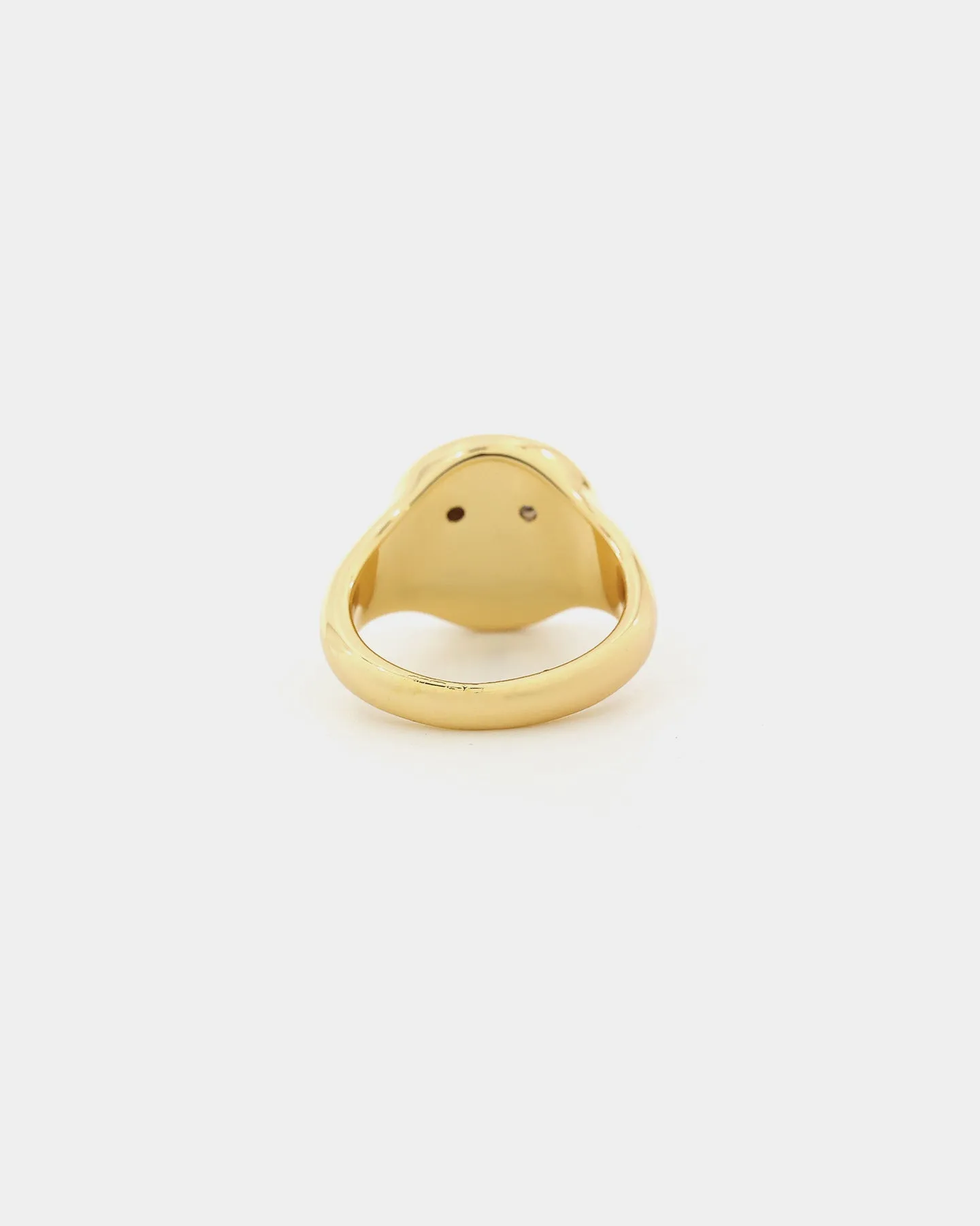 Raising Hell Women's Smiley Face Ring Gold