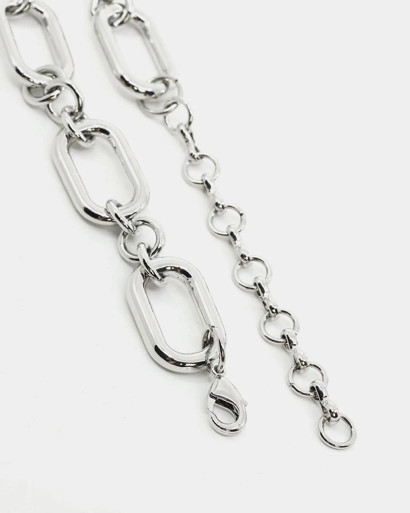 Raising Hell Women's Thick Link Chain Iced White Gold
