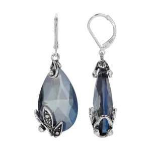 Regency Regal Teardrop Crystal Earrings 1928 Jewelry