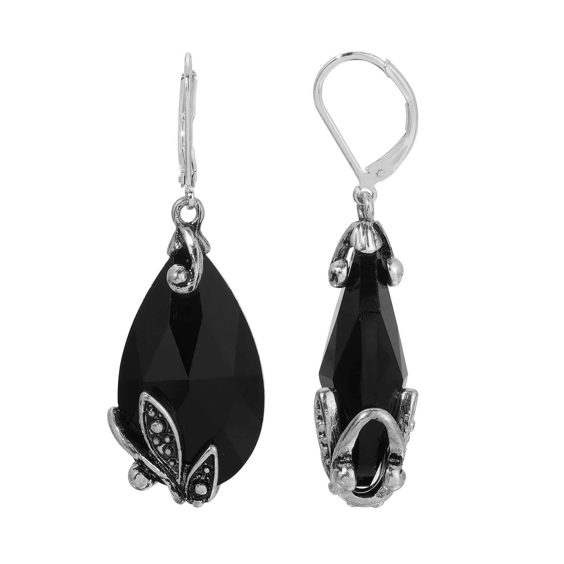 Regency Regal Teardrop Crystal Earrings 1928 Jewelry